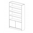 Bookshelf with Bottom 2 door Cupboard 